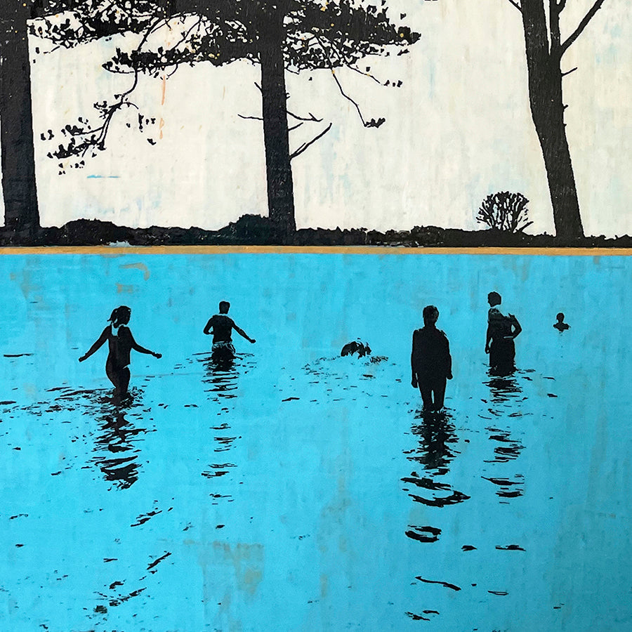 Come on in the Water's Lovely - contemporary fine art print