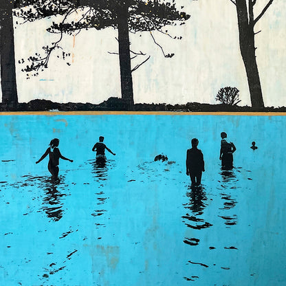 Come on in the Water's Lovely - contemporary fine art print